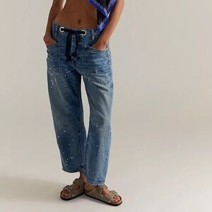 Free People We The Free Moxie Jeans in Timeless Blue